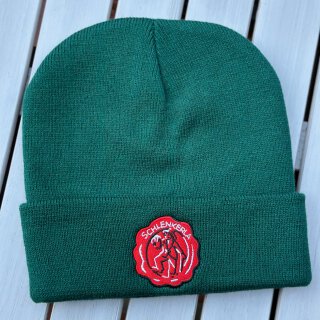 Schlenkerla Mütze in Rauchweizen-Grün