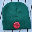 Schlenkerla Mütze in Rauchweizen-Grün