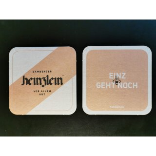 Heinzlein dark beer coaster